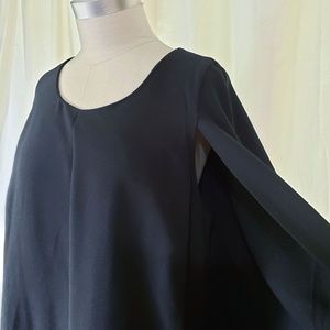 Forever21 black cape dress